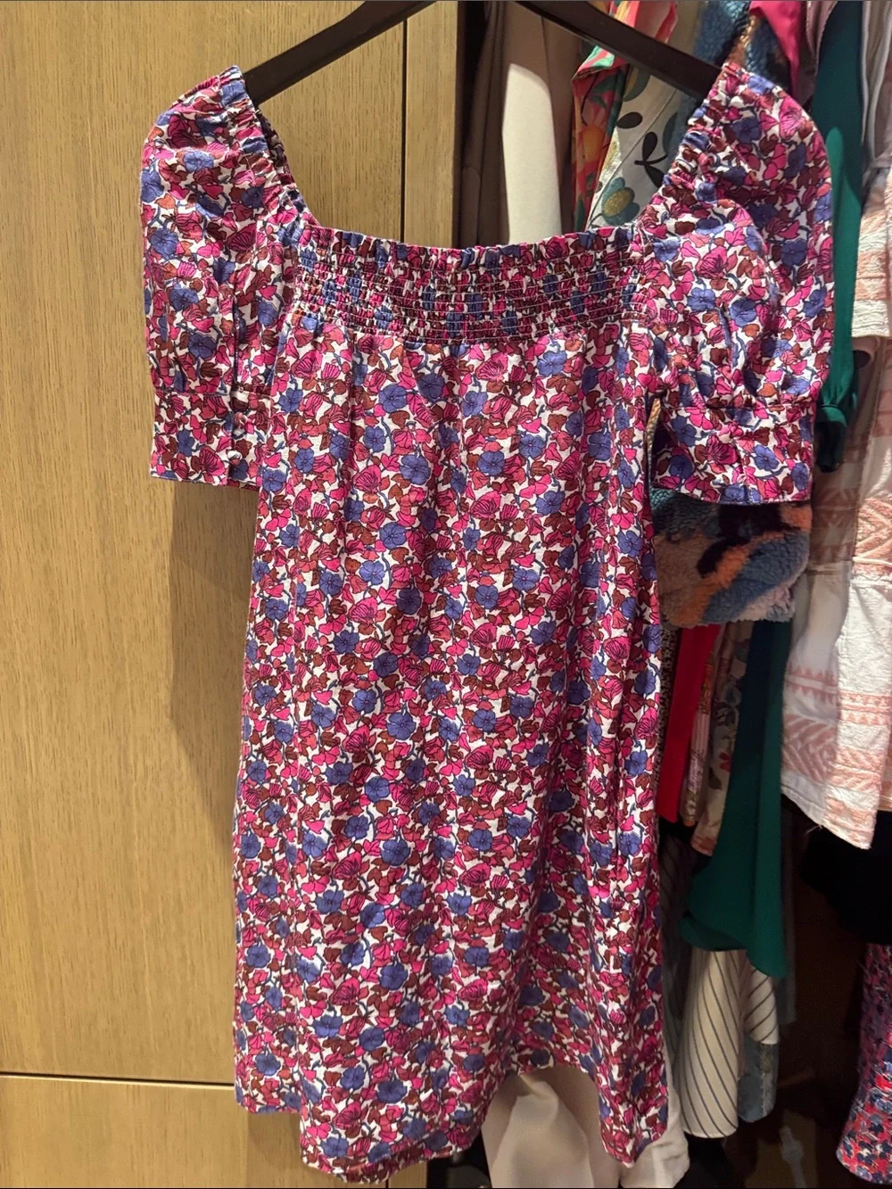 J Crew - Afternoon Linen Dress in Berry size XXS